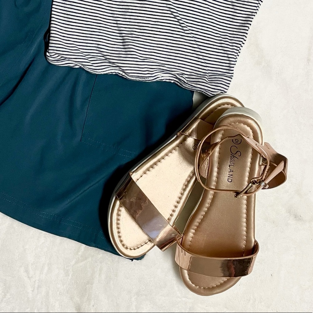Gold Sandals, Strappy